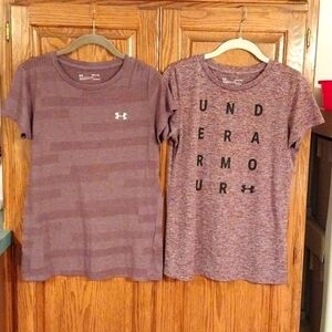 Under Armour Heat Gear Women's Dri Fit T-shirts  Set of‎ Two NWOT Size S …